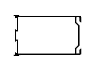 Parante puerta para bisagra encolizada